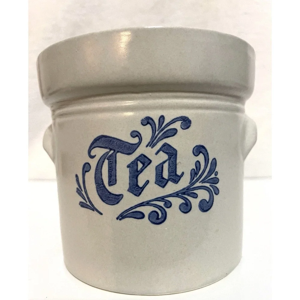 Pfaltzgraff Yorktowne Tea Canister 1 Qt. USA 509 Stoneware - Picture 1 of 6